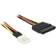 DeLock Strøm DC jackstik 5,5 mm (ID: 2,1 mm) (male) 2 pins terminalblok Sort Rød 15cm Strømkabel > I externt lager, forväntat leveransdatum hos dig 03-12-2021
